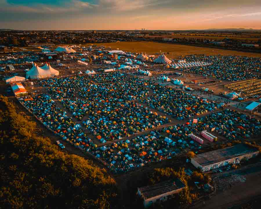 Photo d'une zone de festival