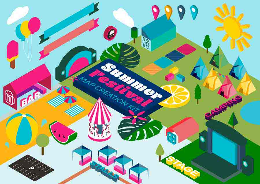 Plan d'un festival